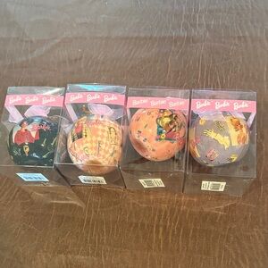 Barbie Themed Christmas Ornaments Set